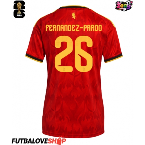 Dres Belgicko Matias Fernandez-Pardo #26 Domáci pre Ženy MS 2026 Krátky Rukáv